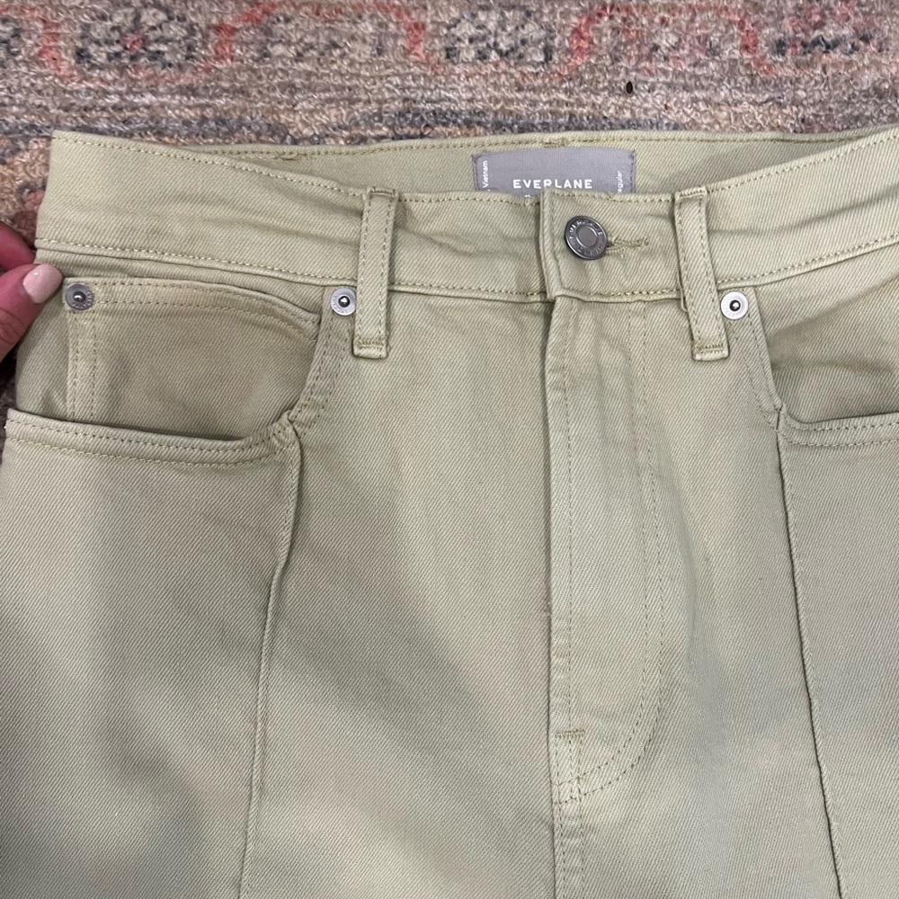 Everlane | The Way High Jean | Olive Green | Size 27
